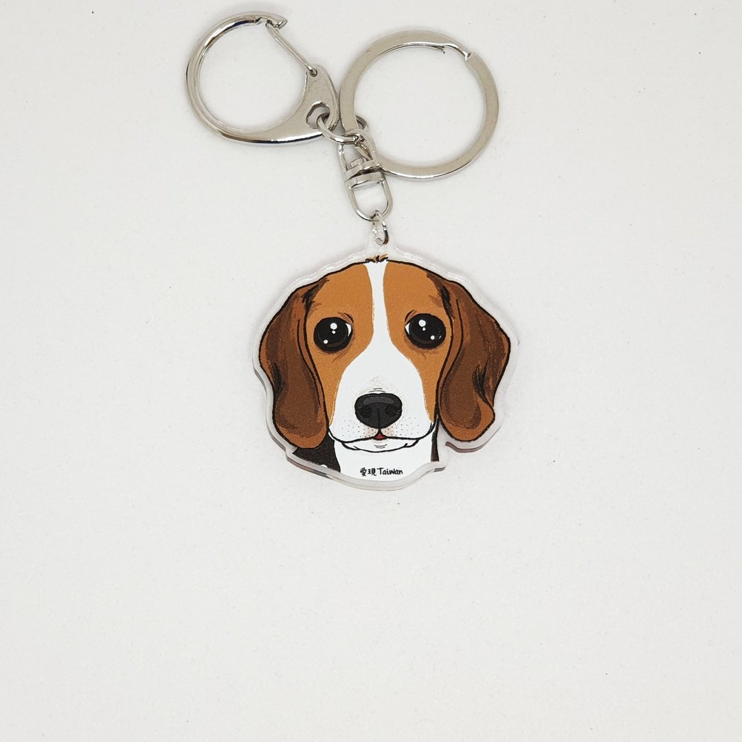 米格鲁 自创犬猫多图样 双面 压克力钥匙圈 / 吊饰 / 吊牌 - 其他 - 塑料 多色