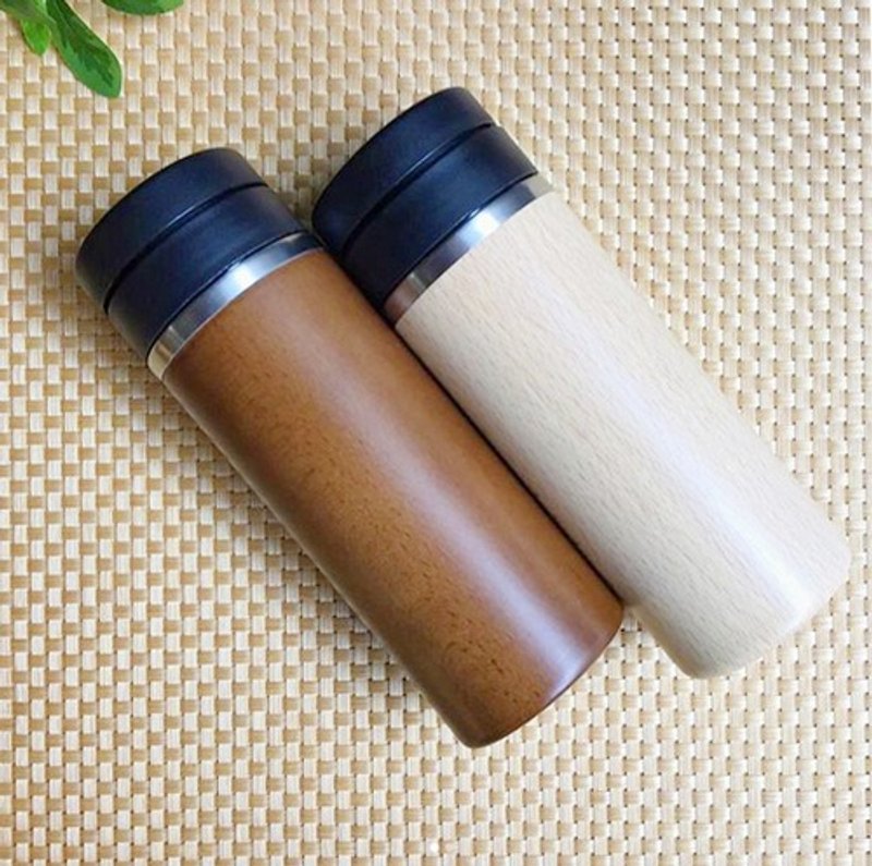 2019 New KATOMOKU Wooden Tumbler Natural km-90N - 水瓶/水壶 - 木头 