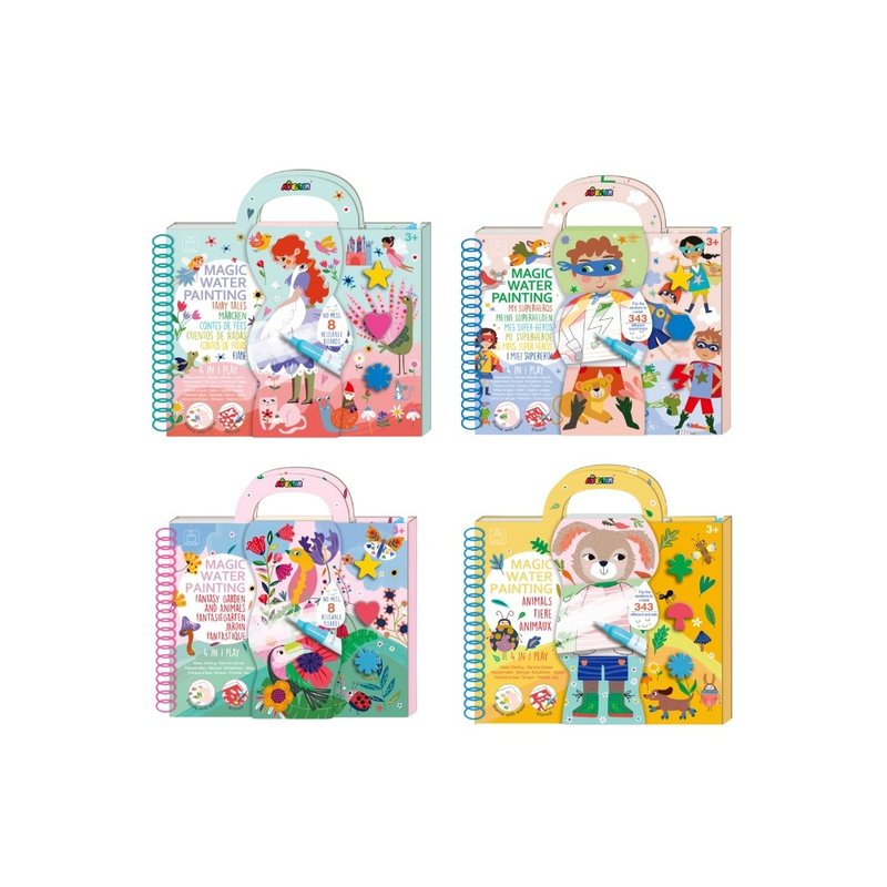【德国Avenir Kids】我的神奇水画册4合1(全系列四款) - 玩具/玩偶 - 纸 