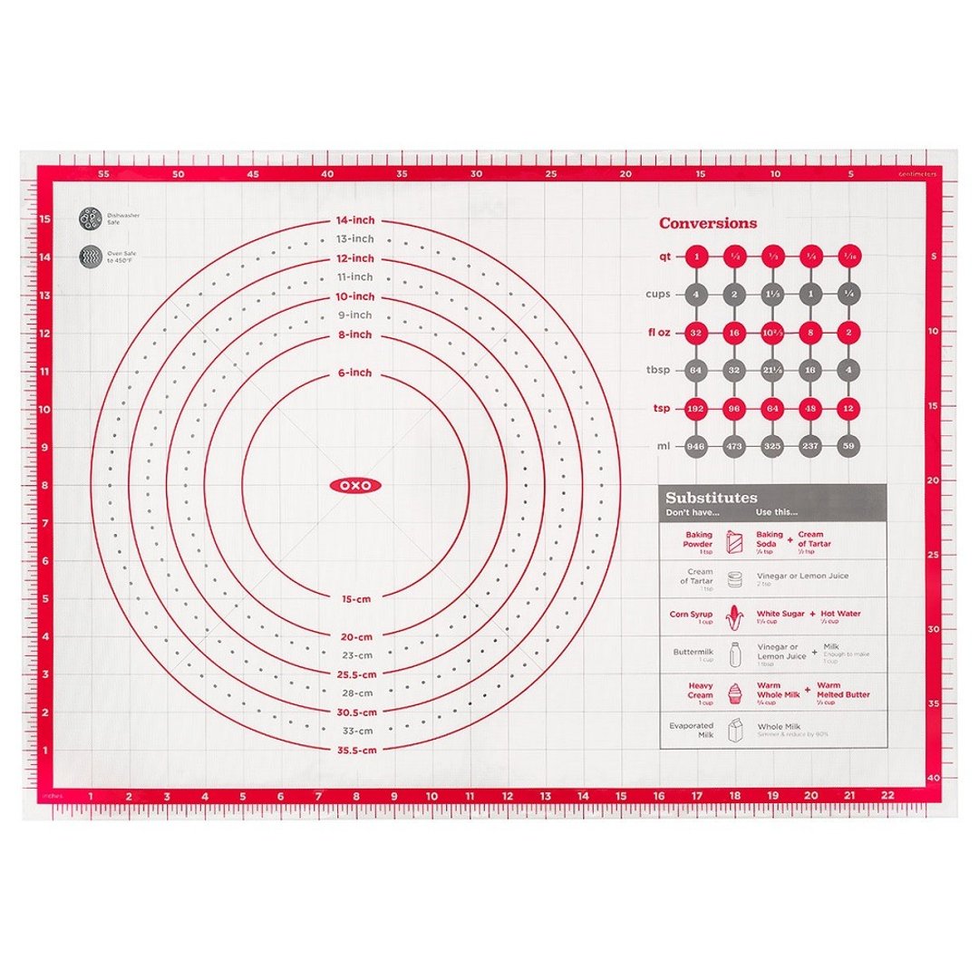 【新品】OXO 硅胶不沾烘焙垫 - 厨房用具 - 其他材质 红色