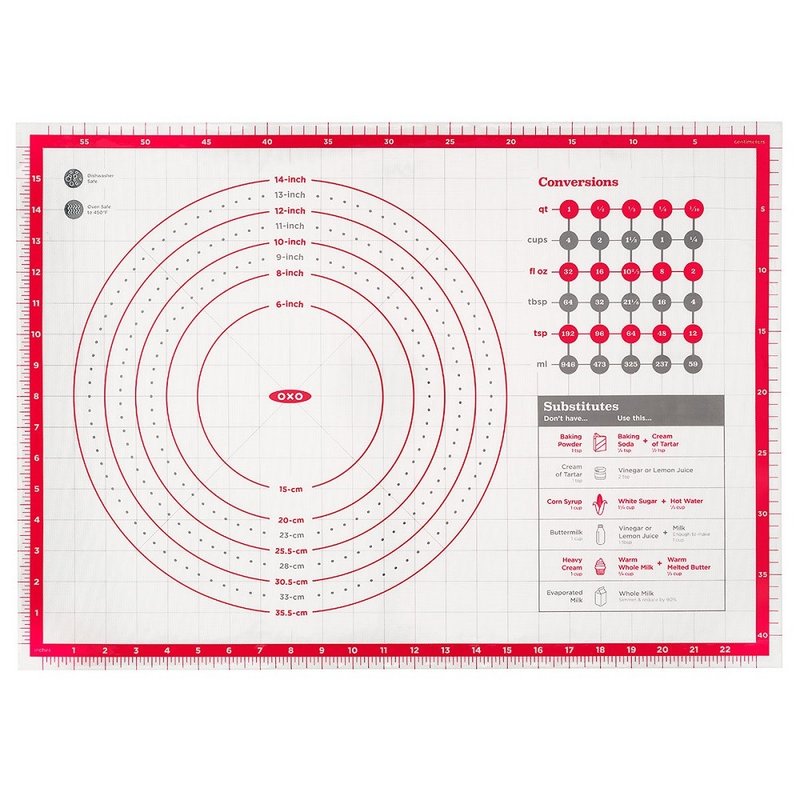 【新品】OXO 硅胶不沾烘焙垫 - 厨房用具 - 其他材质 红色