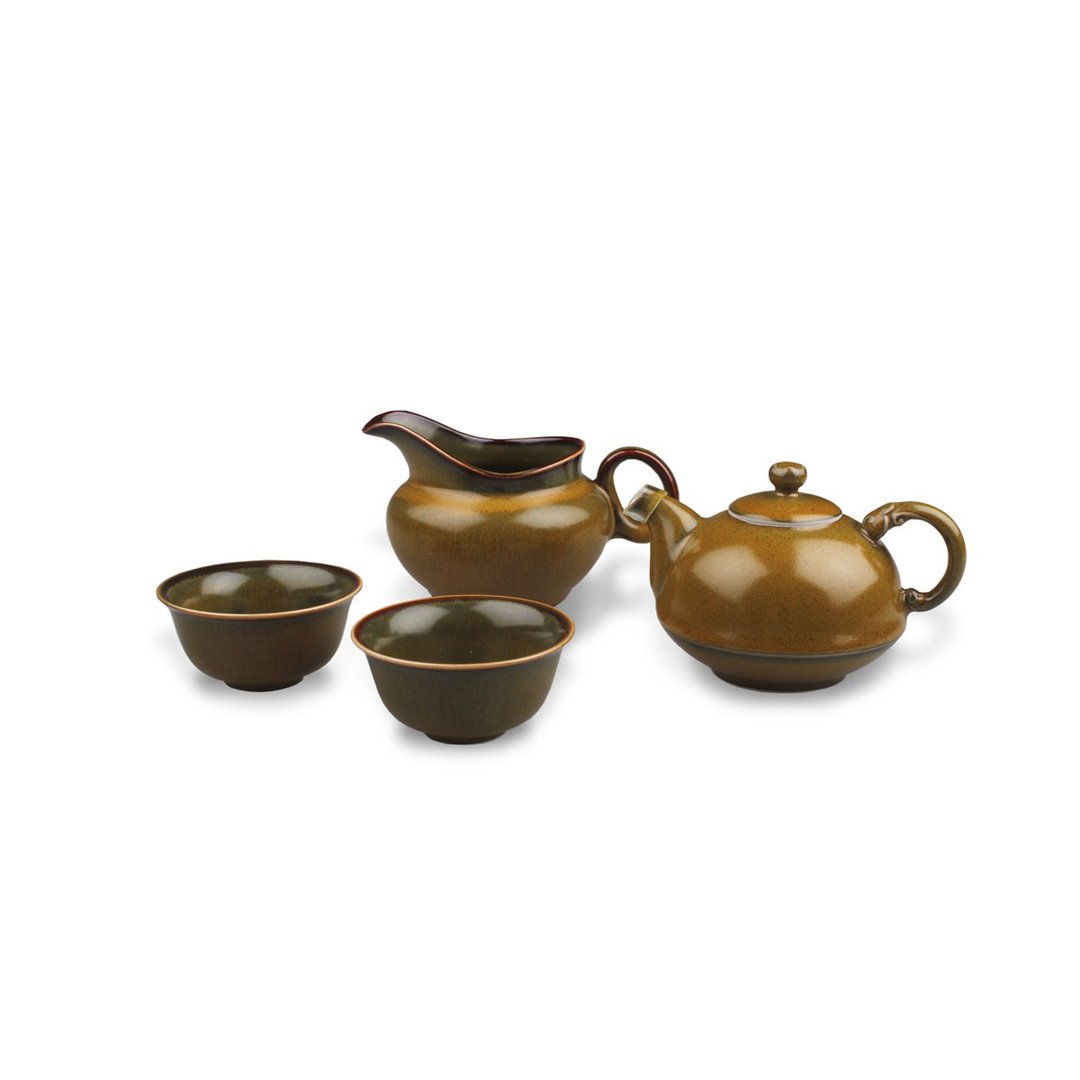 茶葉末事事如意茶組 - 茶具/茶杯 - 瓷 