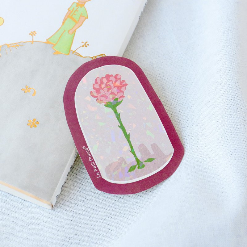 小王子 贴纸－玫瑰 - 贴纸 - 塑料 粉红色