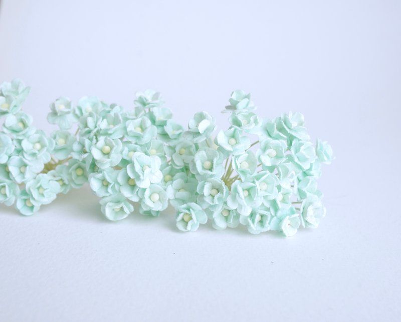 paper flower, supplies, 100 pcs. Canadian anemone, size 0.8 cm., pastel color - 其他 - 纸 透明