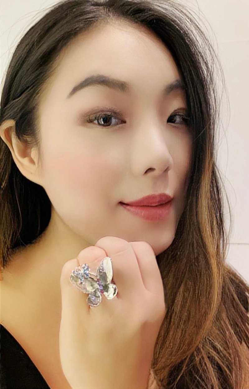 绽放蝴蝶戒 - 戒指 - 其他材质 