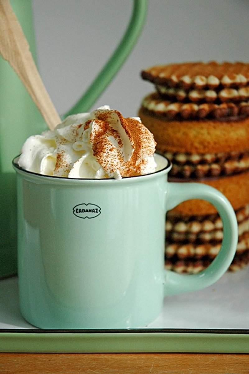 Cabanaz - TEA/COFFEE MUG 茶/咖啡马克杯 / 复古绿色 - 咖啡杯/马克杯 - 瓷 