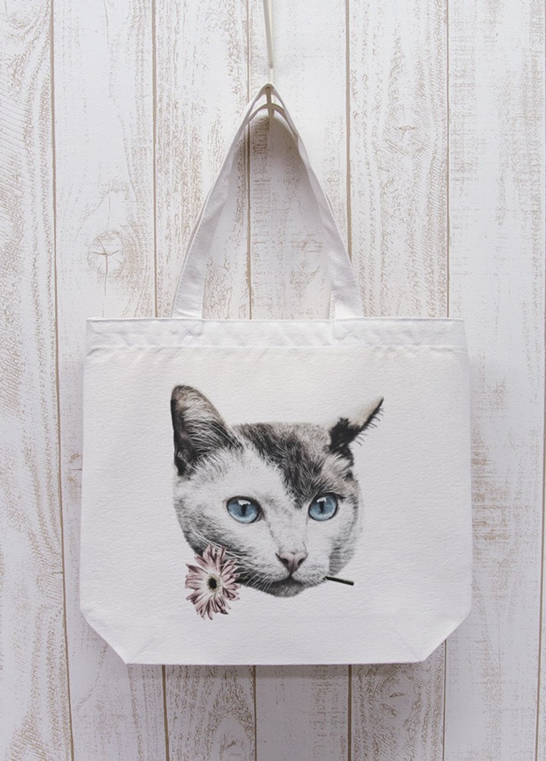 ronronCAT Here you go Outing Tote Natural / R028-BT-NA - 其他 - 棉 白色