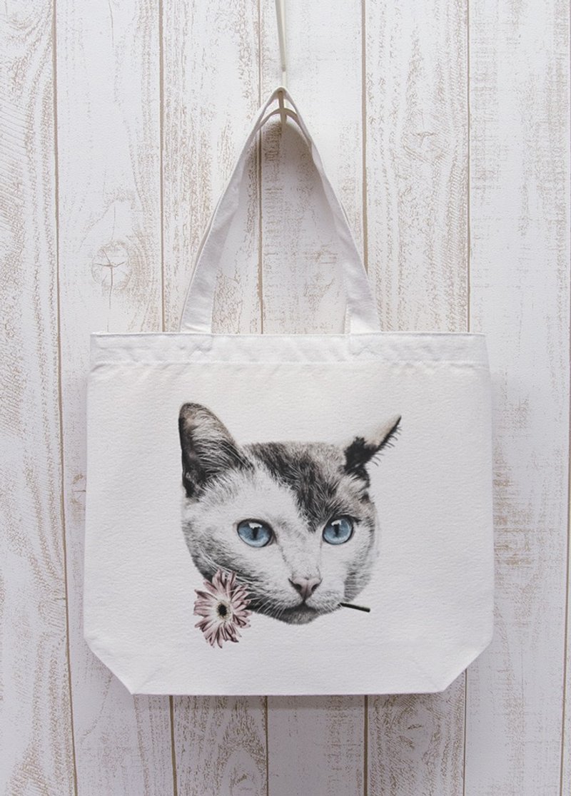 ronronCAT Here you go Outing Tote Natural / R028-BT-NA - 其他 - 棉．麻 白色