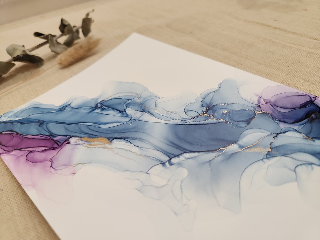 酒精墨水画x新竹画室x竹北画画课x单堂体验×疗愈绘画x礼物 - 插画/绘画/写字 - 纸 