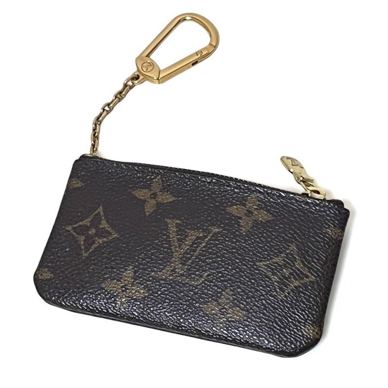 正品 Louis Vuitton 路易威登 Pochette Cles Monogram 零钱包 钥匙包 M62650 良好品 中古 - 皮夹/钱包 - 其他材质 咖啡色