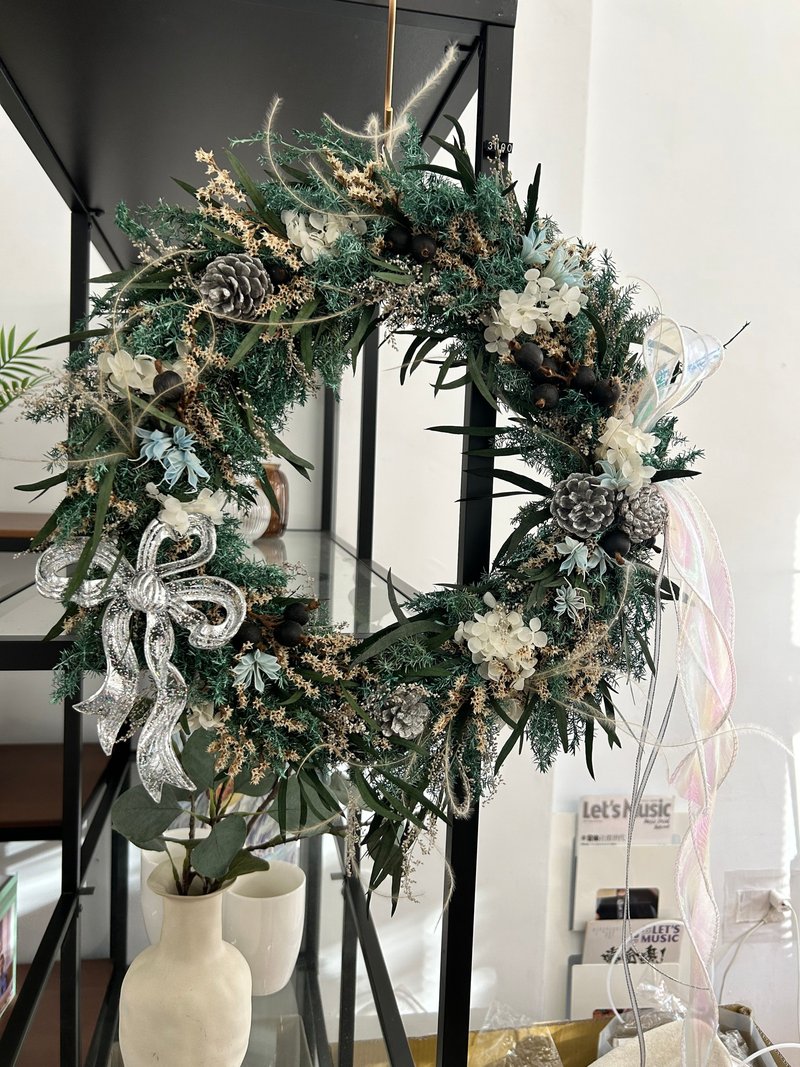 永生雪松圣诞花圈 - 干燥花/捧花 - 植物．花 