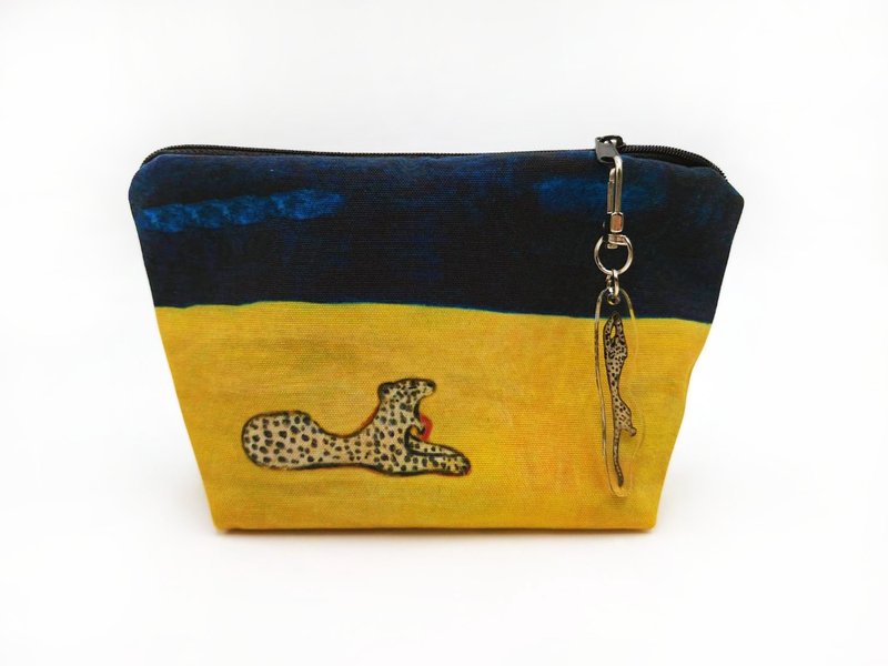 绘画豹 化妆包 - 化妆包/杂物包 - 其他人造纤维 黄色