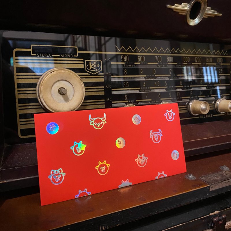 黑田设计【圆点手工烫金红包袋】重磅特厚艺术纸 利是封 一组６入 - 红包/春联 - 纸 红色