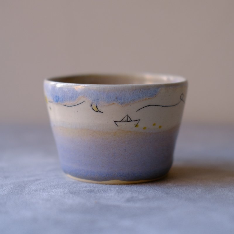 Suànn-Sian . 漂流小纸船茶杯 - 茶具/茶杯 - 陶 