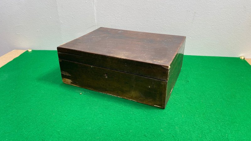 木制收纳盒复古工具容器军用坚固箱子纪念品保险箱 - 纸盒/包装盒 - 木头 咖啡色