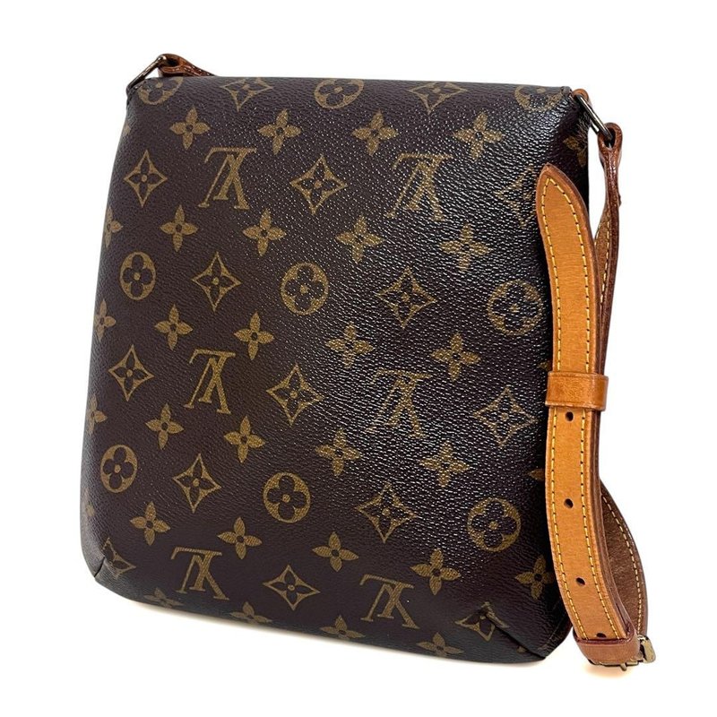 正品路易威登 Musette Salsa Monogram 肩背包 M51258 二手 - 侧背包/斜挎包 - 其他材质 咖啡色