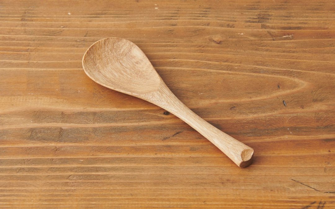 Tamo's server spoon oil and beeswax finish - 餐刀/叉/匙组合 - 木头 咖啡色