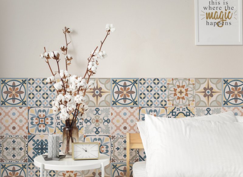 【老朋友限定礼】原创壁贴 | 欧村花砖 - 墙贴/壁贴 - 其他材质 多色