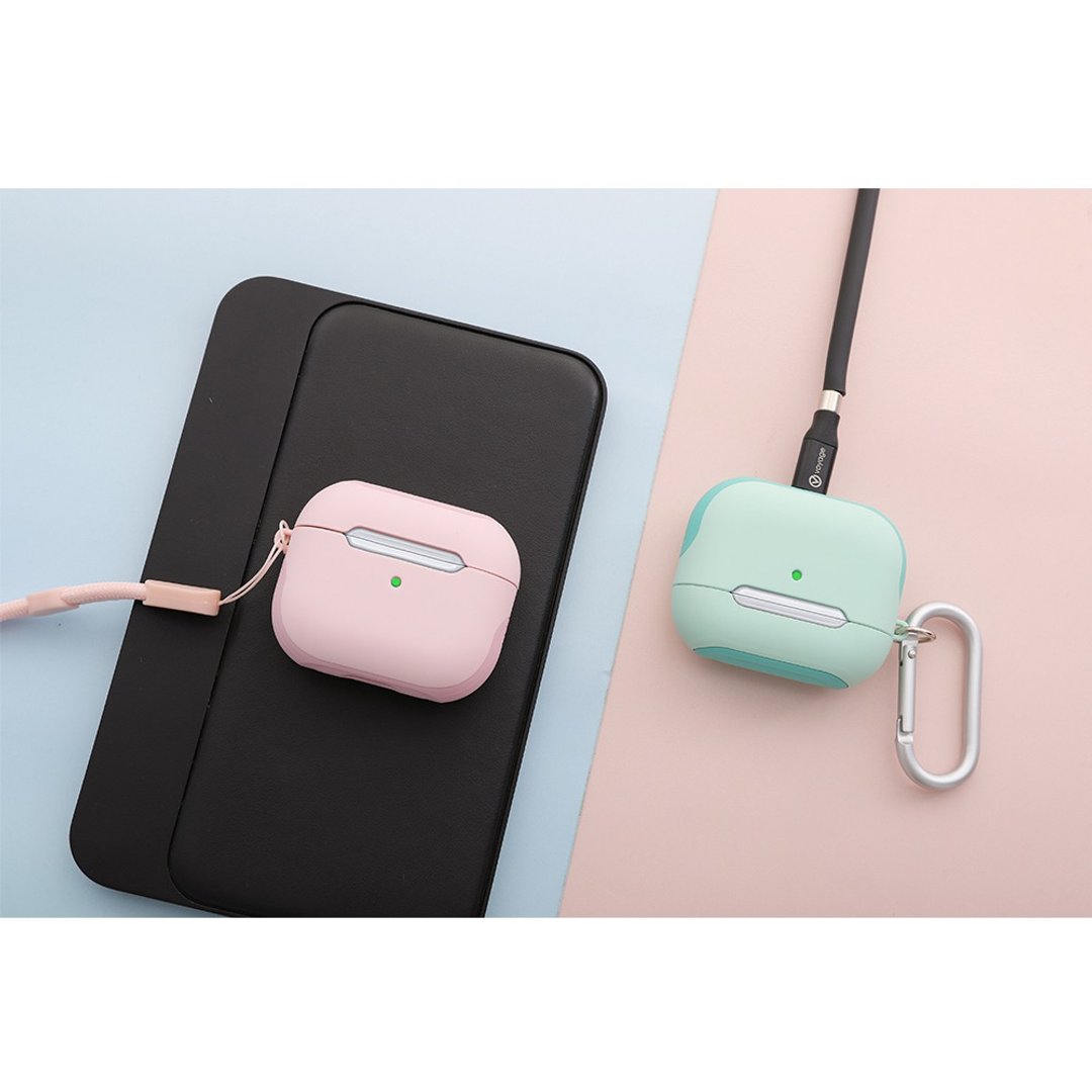 VOYAGE AirPods(第3代)超冲击防摔壳-桔梗绿/樱花粉 - 其他 - 塑料 粉红色