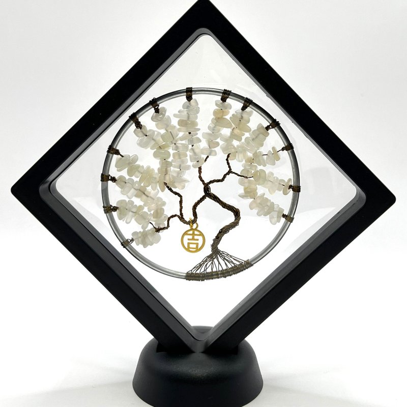 月下心愿丨白月光石 水晶生命树 摆饰/吊饰 - 其他 - 宝石 白色