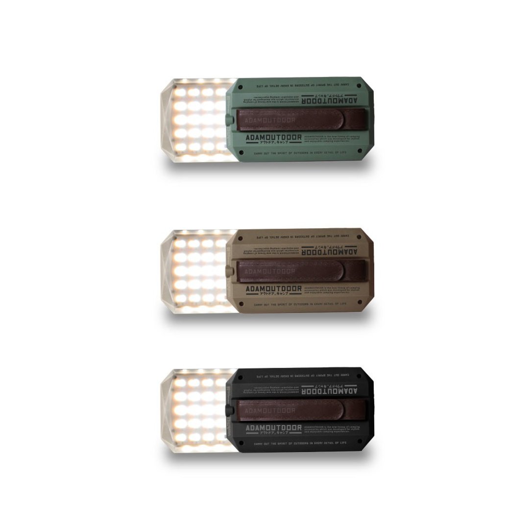 ADAMOUTDOOR 3D广角钻石灯 (3色可选) - 露营用品 - 塑料 多色