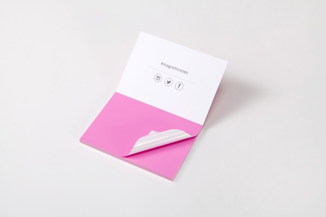 /Tesla Amazing/ Magnetic Notes 磁力便利贴 S-Size 粉红 - 贴纸 - 纸 粉红色