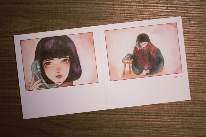 对寂寞过敏 正値她的过敏季 插画卡片 - 卡片/明信片 - 纸 