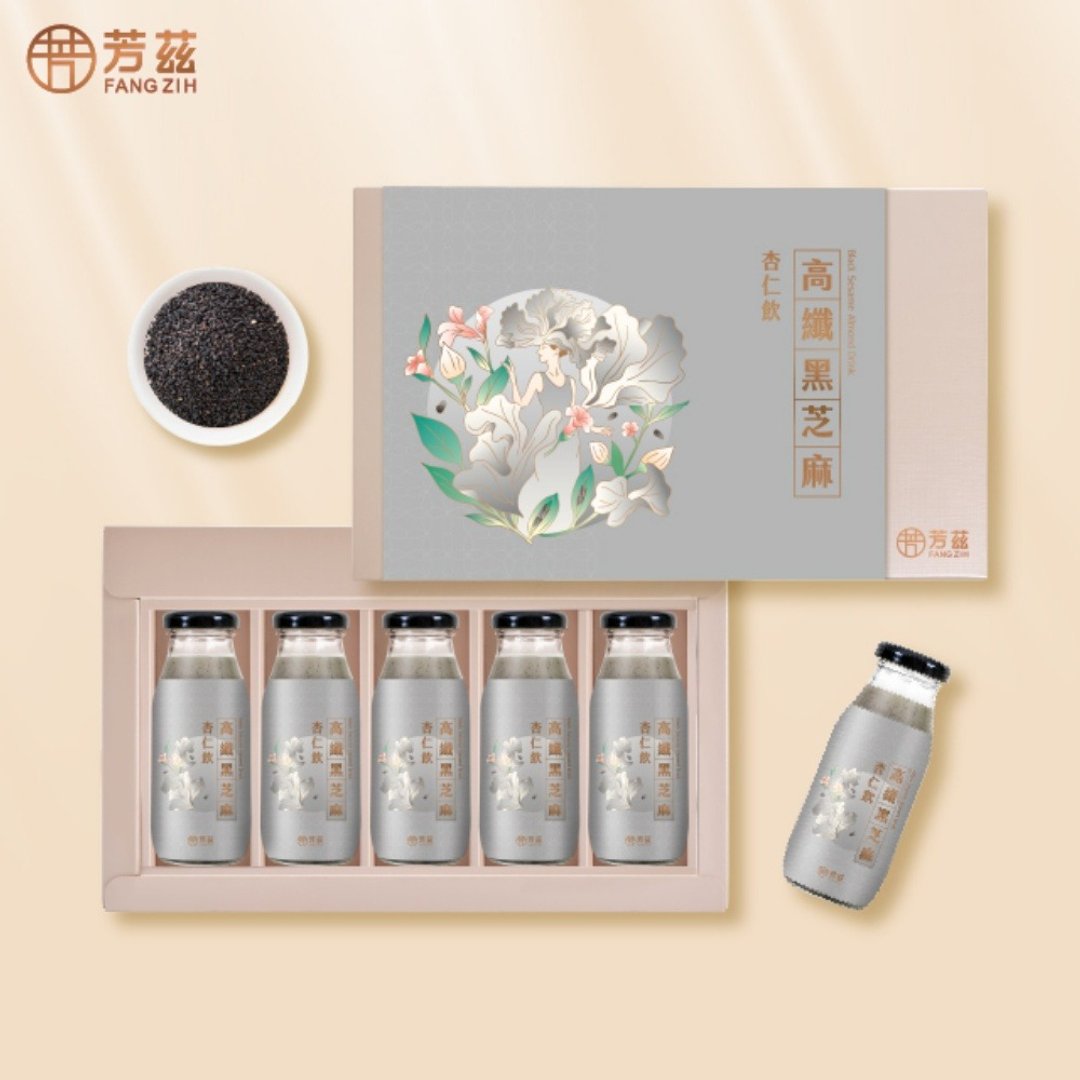 芳兹 高纤黑芝麻杏仁饮 (全素) 礼盒款 5 瓶/盒 - 健康/养生 - 新鲜食材 