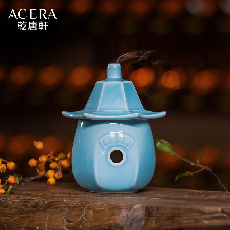 天库活瓷净香炉 / 双层 / 浅水蓝 --请勿与其它系列商品合并订购 - 香薰/精油/线香 - 瓷 蓝色