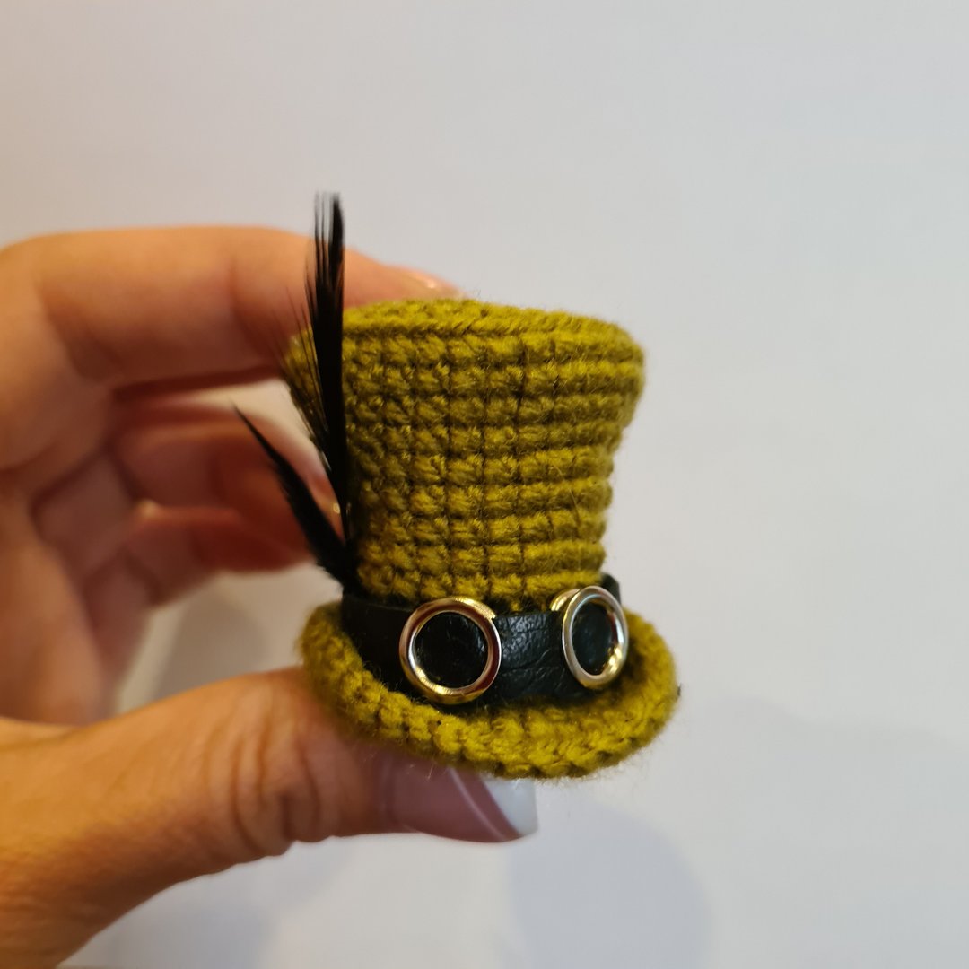 Digital Crochet Pattern PDF - Top hat for doll - 手工艺教程/工具书 - 其他材质 
