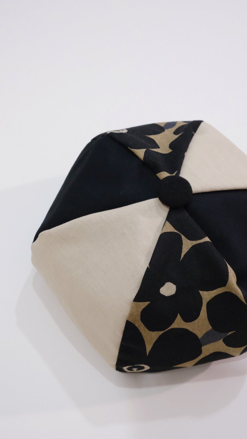 黑白碎花拼布帽 - 帽子 - 其他材质 