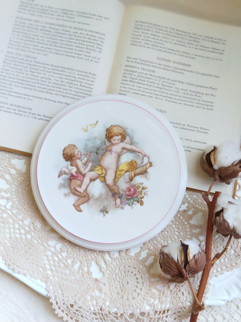 【好日恋物】荷兰vintage/antique手绘小天使陶瓷锅垫 - 其他 - 瓷 多色