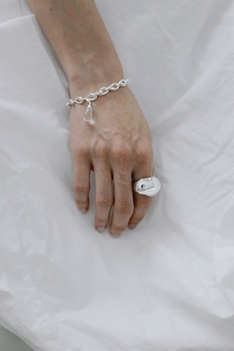 Rolling Stone Ring 滚石戒指 - 戒指 - 纯银 银色