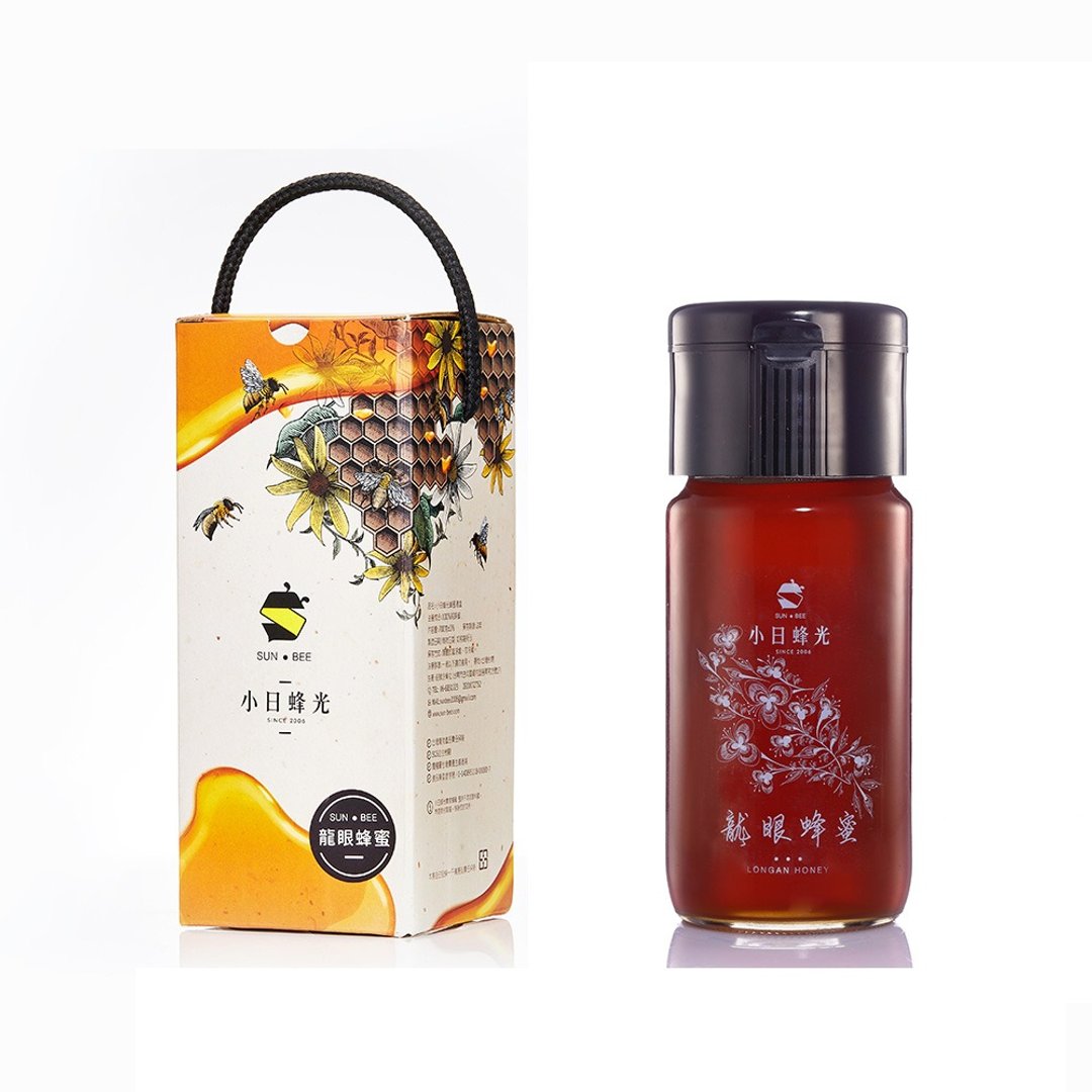 龙眼蜂蜜700克小日蜂光顶级龙眼蜜礼盒 - 蜂蜜/黑糖 - 玻璃 白色