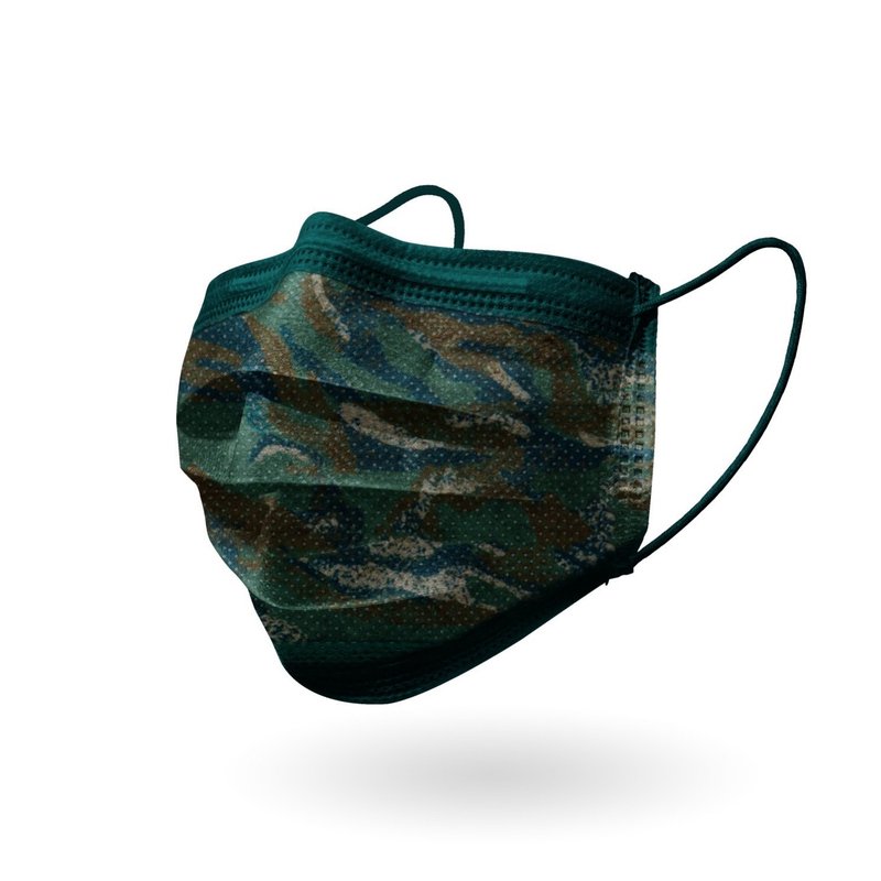 越野迷彩系医用口罩-越野迷彩(10片) - 口罩 - 其他人造纤维 绿色