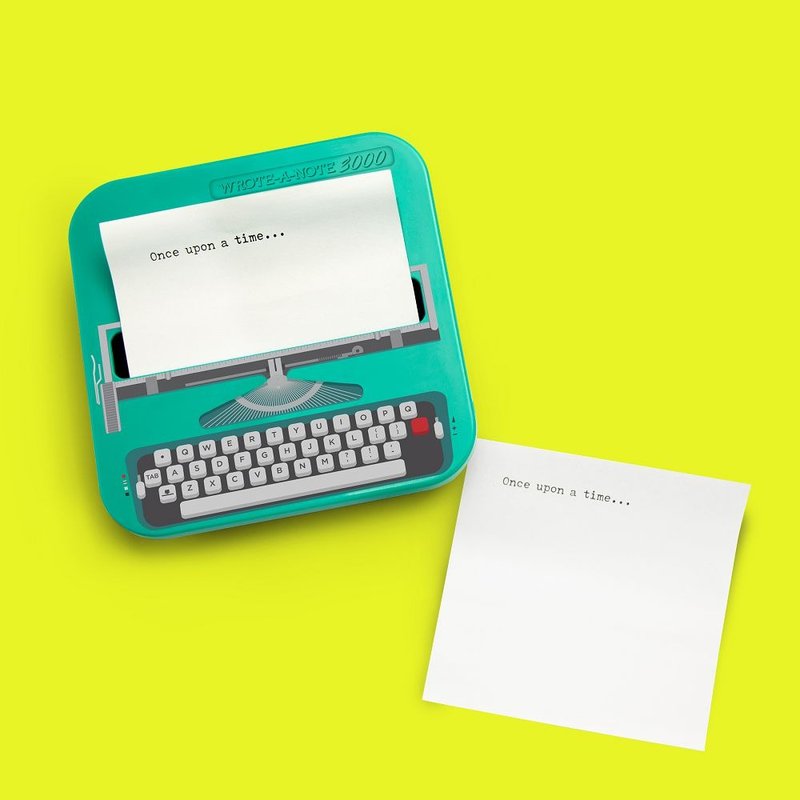 英国 Mustard 趣味便利贴 - 复古打字机 - 便条纸/标签贴 - 纸 绿色