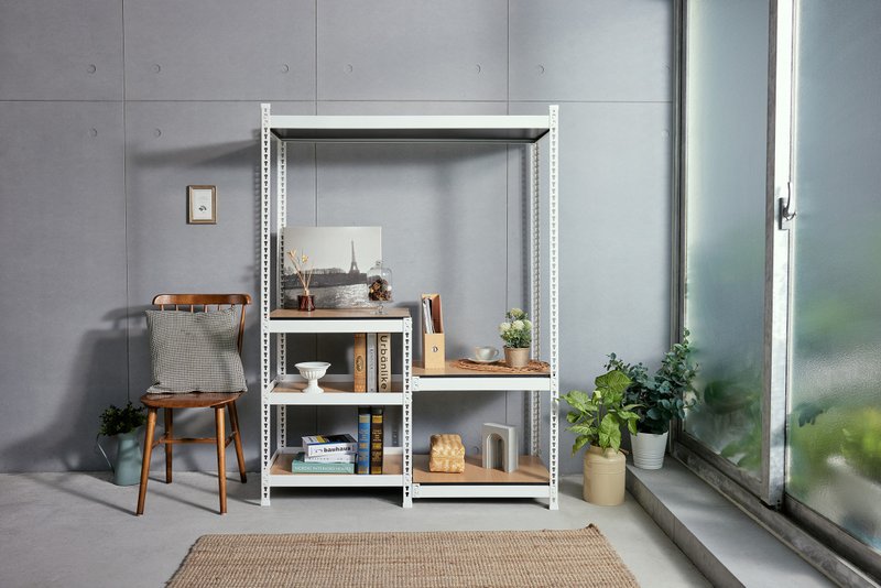 台湾制/优米/角钢/好室计划- 创意组合收纳架 四层 - 其他家具 - 其他材质 白色