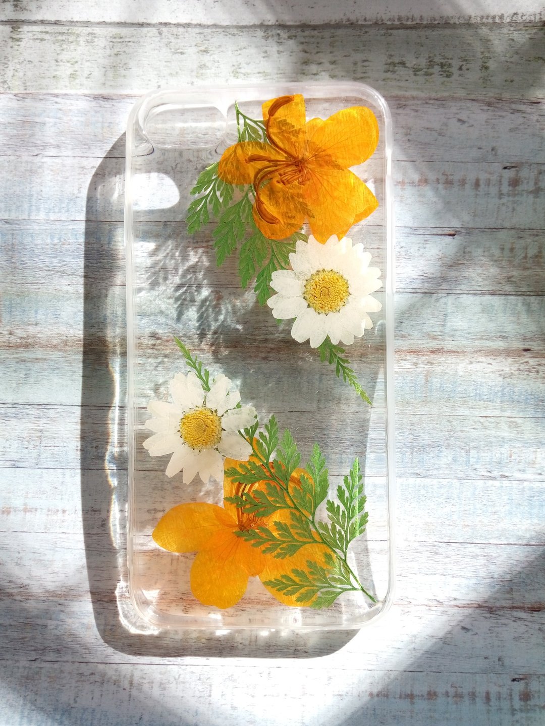 手作押花手机保护壳, iPhone 7, iPhone 8,典雅小品三 - 手机壳/手机套 - 塑料 