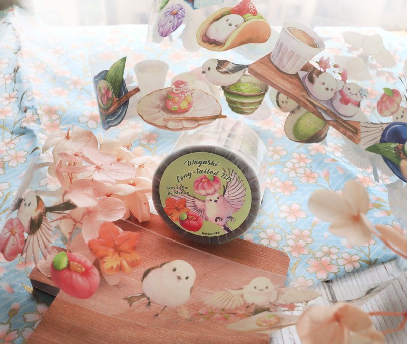 和菓子雪精灵 - 4cm亮面PET胶带 - 纸胶带 - 塑料 多色