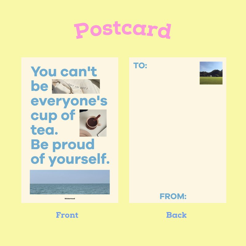 You can't be everyone's cup of tea postcard - 卡片/明信片 - 纸 