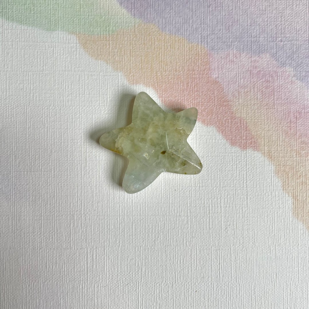051716葡萄晶/带孔素材/星星/繁星/晶石/天然/水晶/能量石/原生态 - 金工/饰品 - 水晶 绿色