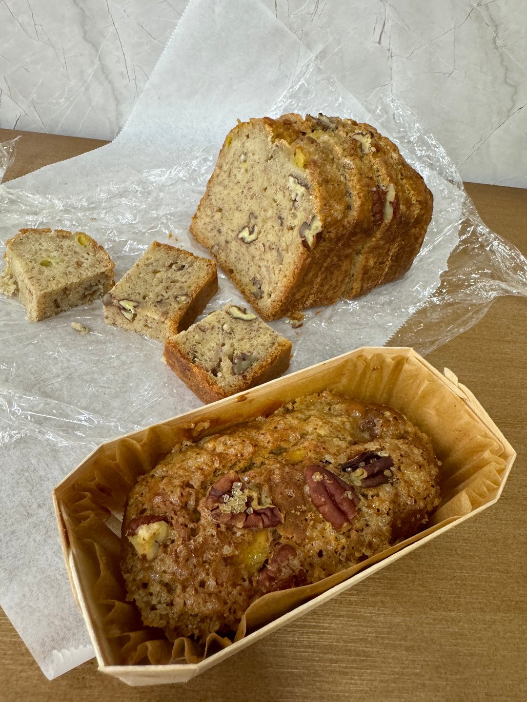 AY baker 胡桃香蕉磅蛋糕 - 蛋糕/甜点 - 新鲜食材 咖啡色