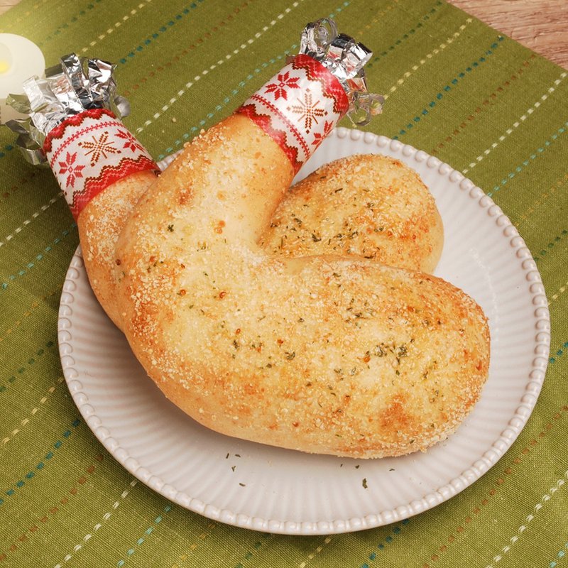 熏鸡蜂蜜芥末鸡腿包【你没看错－就是鸡腿造型面包呦】圣诞节 - 面包/吐司 - 新鲜食材 