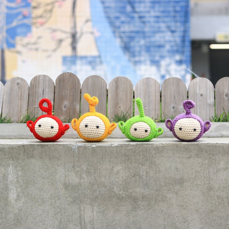 【影片教学+材料包】天线宝宝团子(可做1套) - 编织/刺绣/羊毛毡/裁缝 - 棉．麻 多色