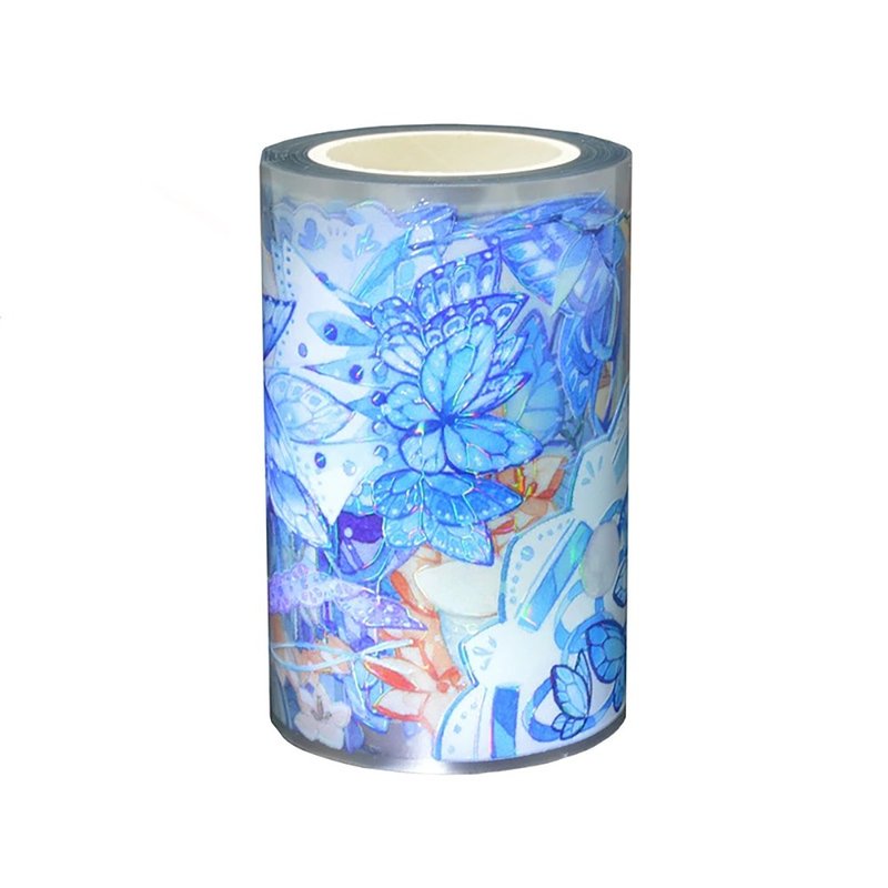 蕾丝蝴蝶 造景 PET 纸胶带 - 纸胶带 - 纸 紫色