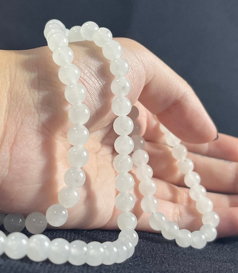 新疆和阗羊脂白玉 108颗念佛珠 - 项链 - 玉石 