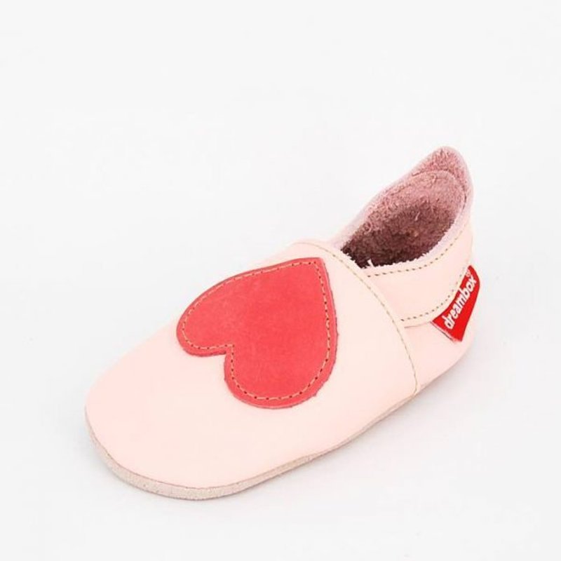 “台湾手工”“弥月首选”简单爱牛皮学步鞋（红） - 童装鞋 - 真皮 红色