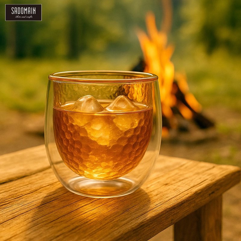SADOMAIN 仙德曼 - 买一送一/双层锤纹威士忌杯 (2 入组) - 玻璃杯 - 玻璃 银色