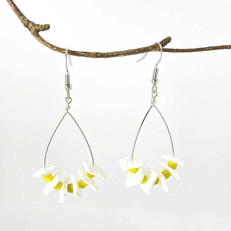 贝壳系列 / 暖暖 /耳环 / 耳夹 - 耳环/耳夹 - 贝壳 黄色