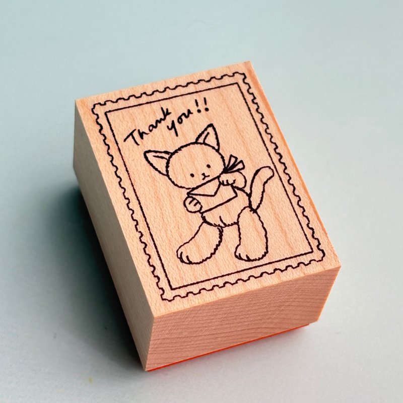 猫咪邮票 大 3040 - 印章/印台 - 橡胶 